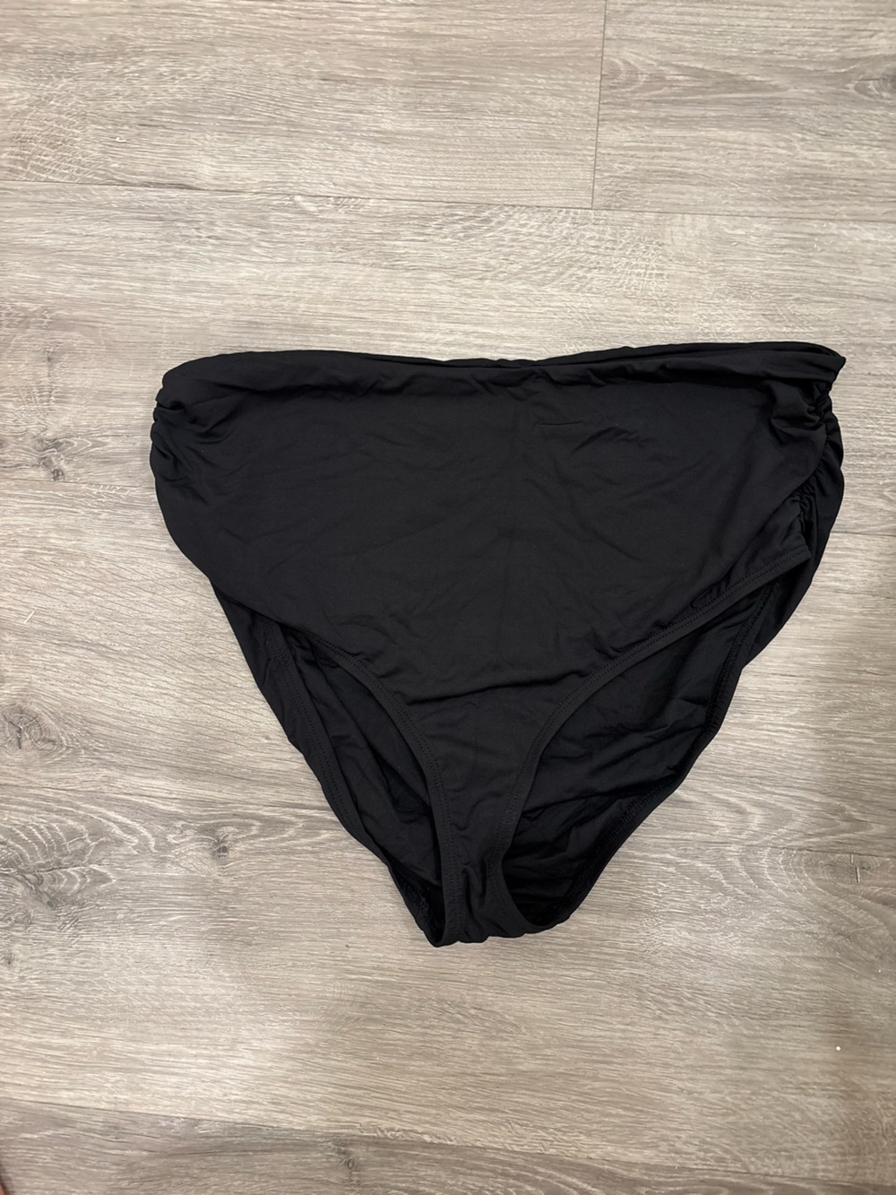 Anne Cole Black High Waisted Bikini Bottom